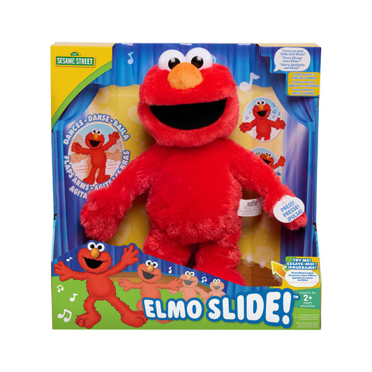 Sesame Street Elmo Slide Singing and Dancing 14-inch Plush, Kids Toys for Ages 2 up