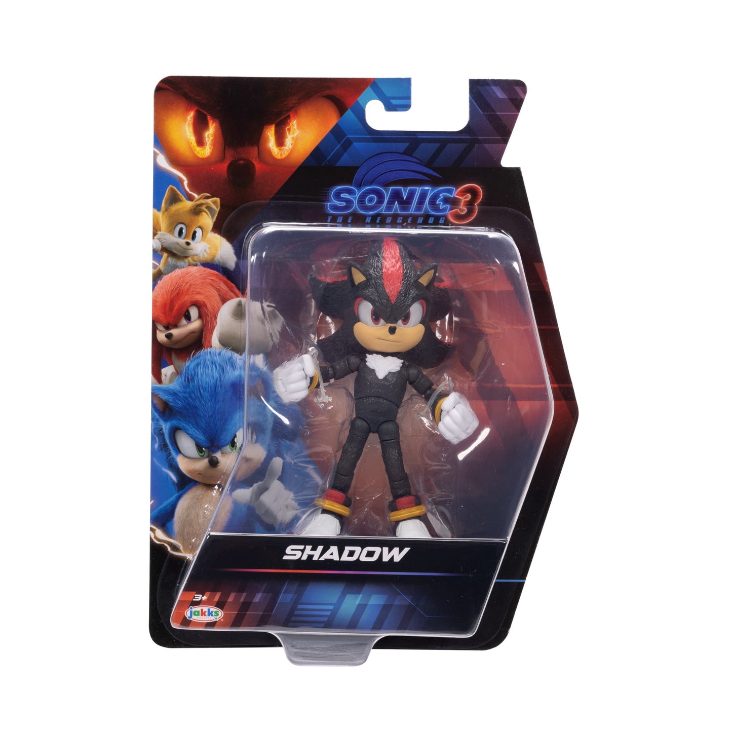 Sonic The Hedgehog 3 Movie 5 inch Shadow Action Figure 20 Points of Articulation