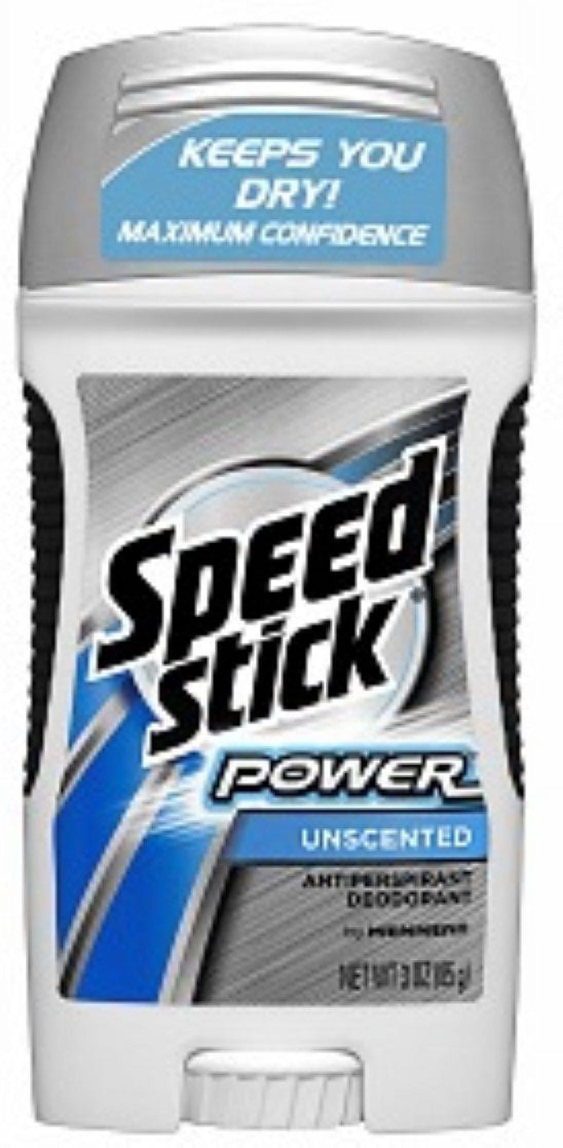 Speed Stick Power Anti-Perspirant Deodorant, Unscented 3 oz (Pack of 6)