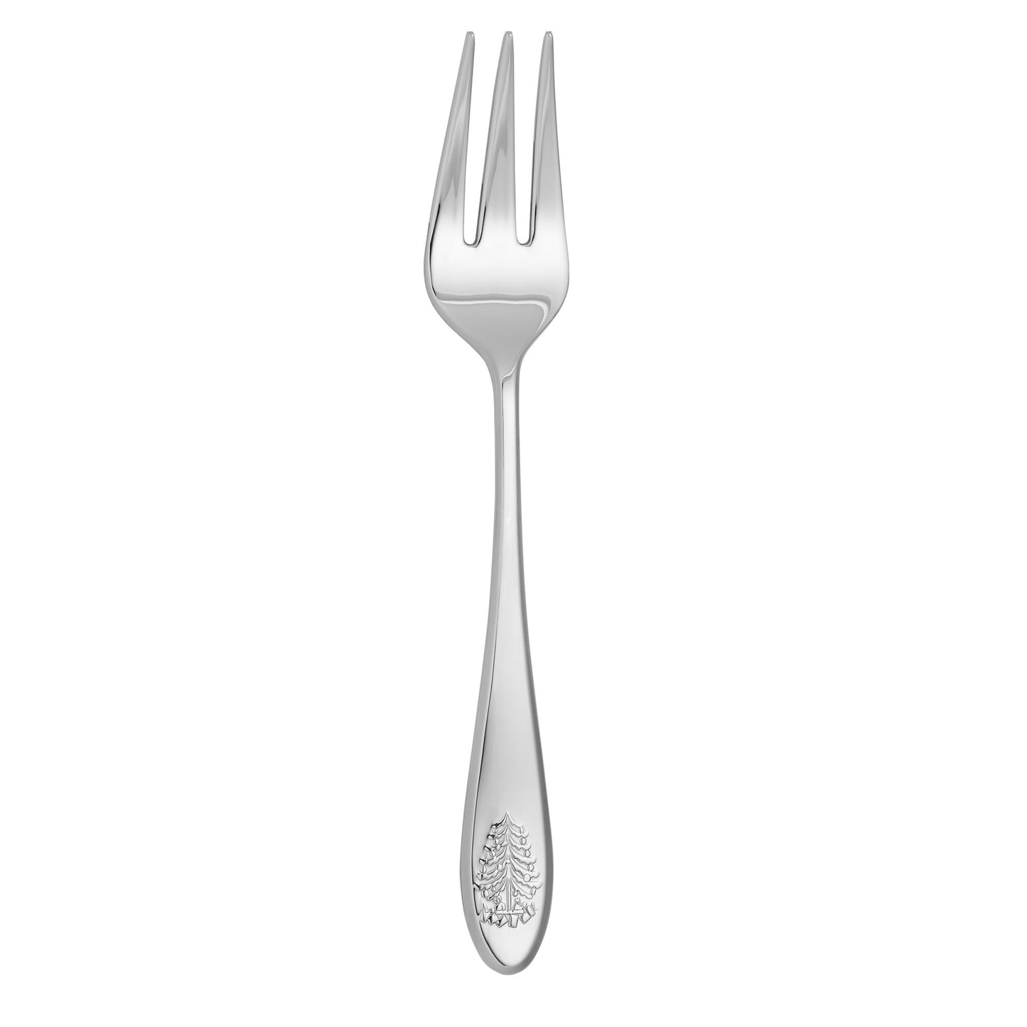 Spode Christmas Tree Serving Fork, Holiday Flatware for Your Favorite Christmas Dishes, 18/10 Stainless Steel Cutlery for Festive Table Settings, 10-Inch Dishwasher Safe Holiday Utensils