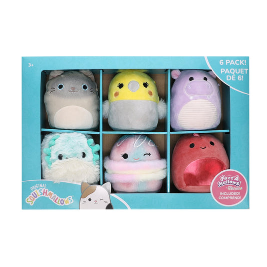 Squishmallows Little Plush Value Box - 5-5in Squishmallows 1-5in Fuzz a Mallow Walmart Multicolor