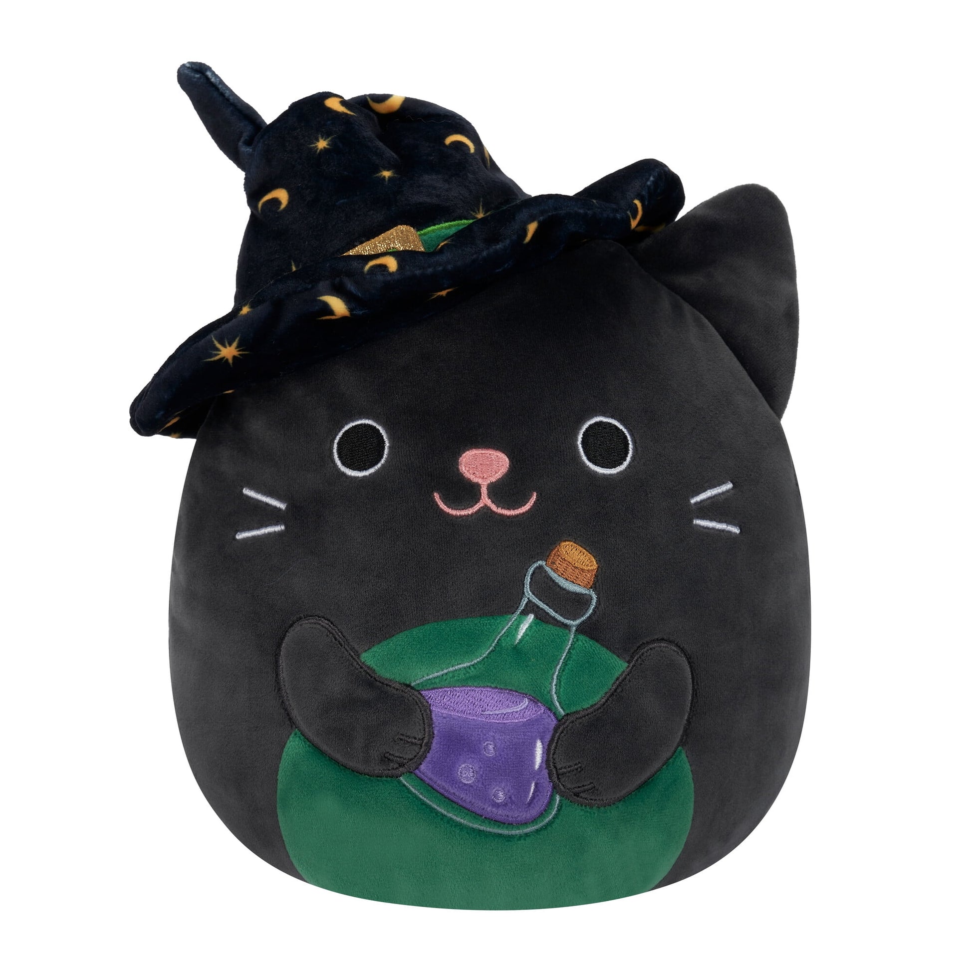 Squishmallows Official 16 inch Cleo the Black Cat with Witch Hat - Child's Ultra Soft Stuffed Plush Toy