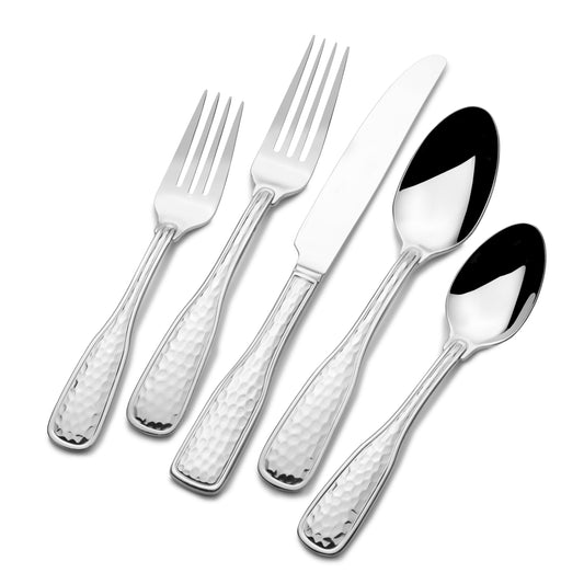 St James St. James 18/10 'Country Hammer' 45-piece Flatware Set