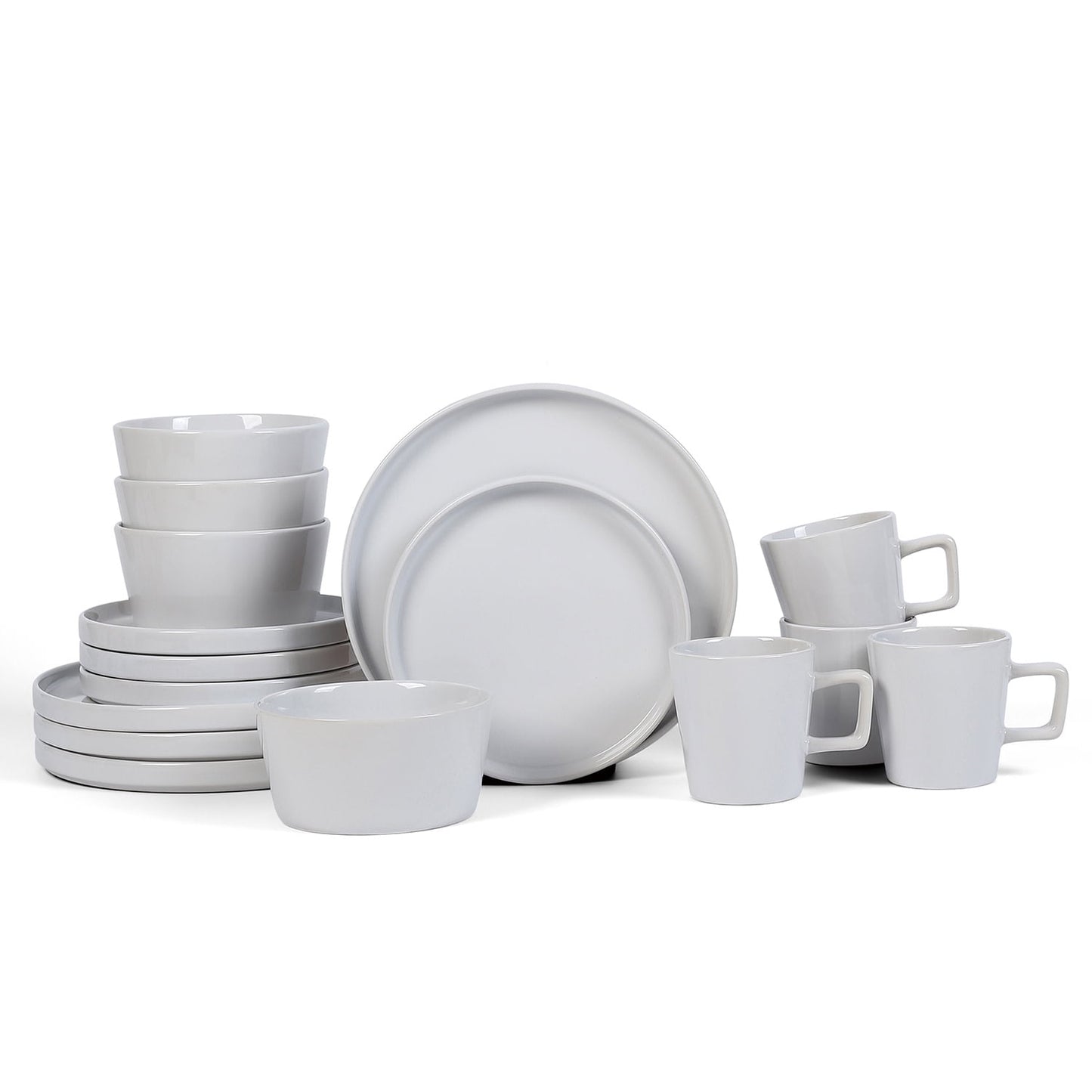 Stone Lain Celina 16-Piece Dinnerware Set Stoneware, White