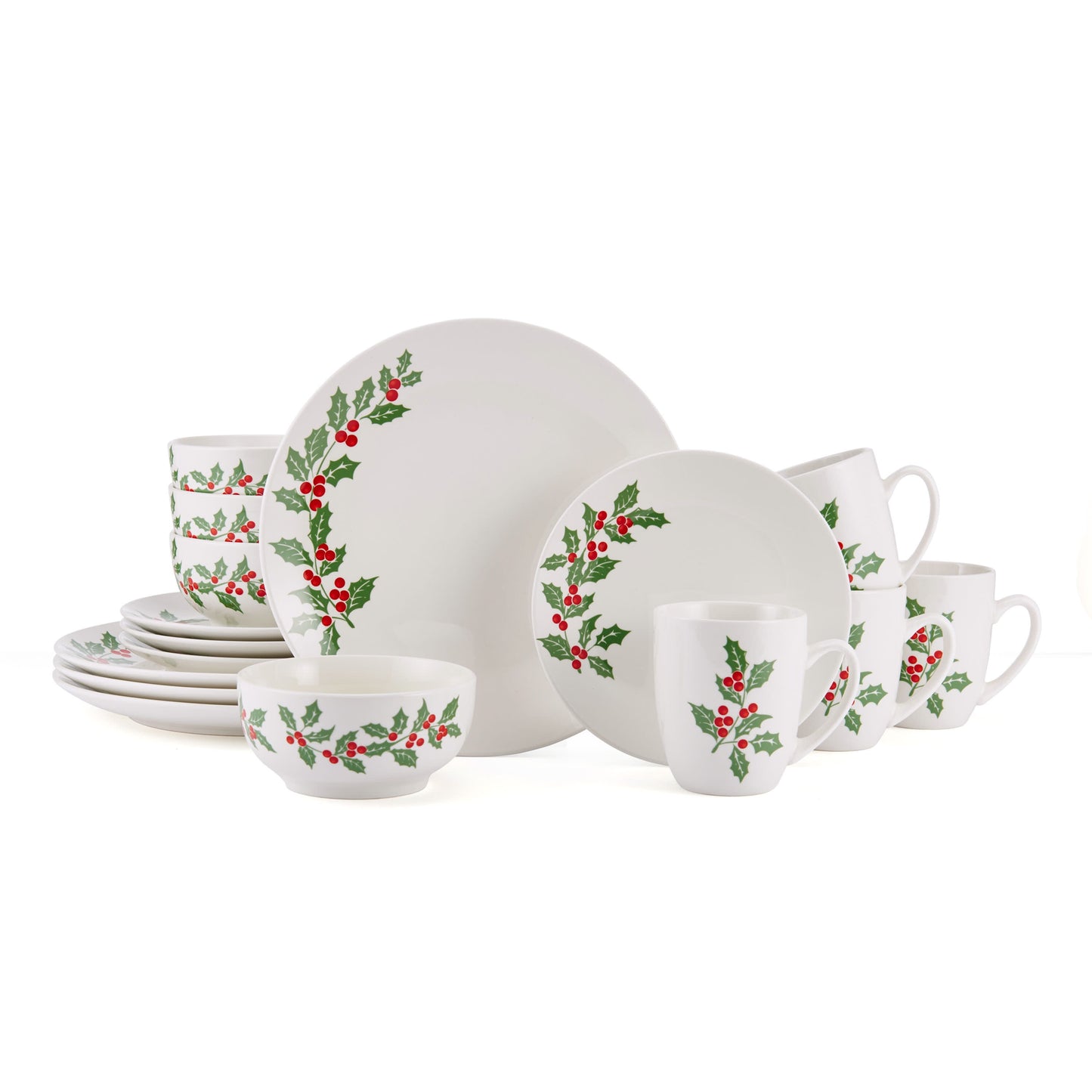 Studio Nova Holly Cheer 16-Piece Dinnerware Set