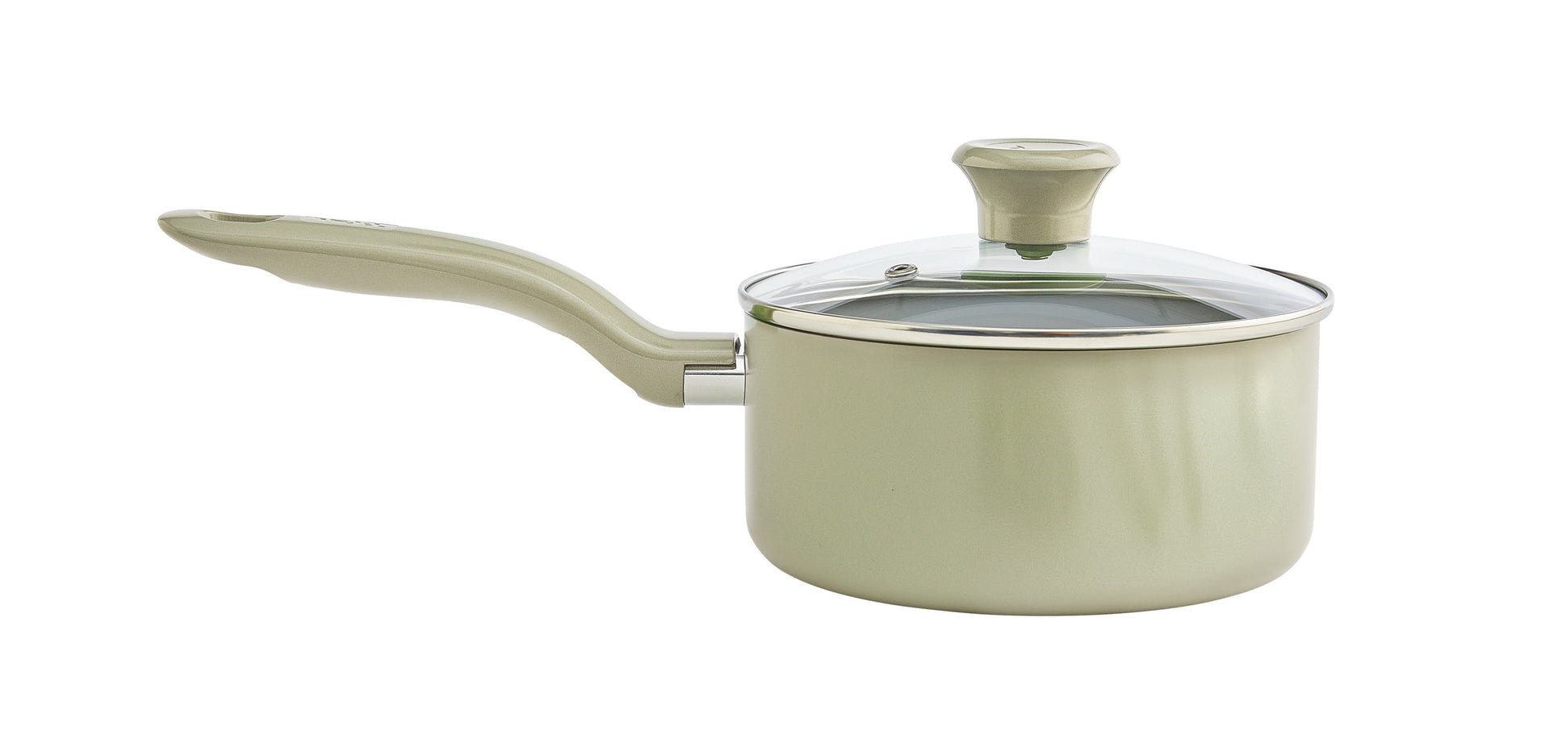 T-fal Fresh Gourmet Ceramic Non-Stick Cookware, 3 quart Saucepan, Green