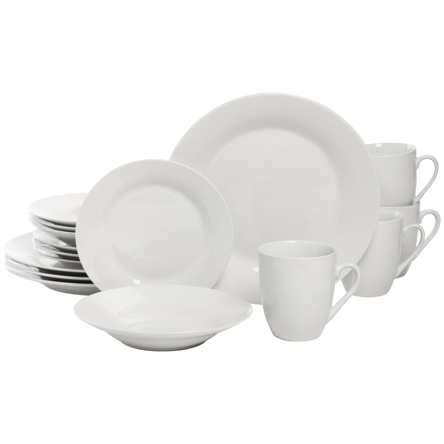 Ten Strawberry Street Simply White Round 32-Piece Dinnerware Set