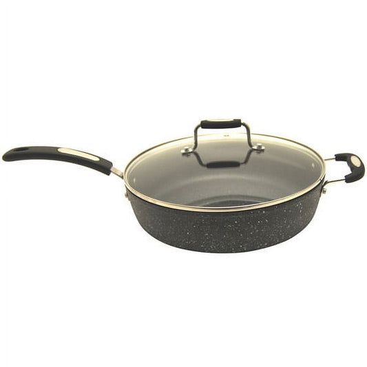 The Rock By Starfrit 060705-002-0000 11" Deep-fry Pan With Lid & Bakelite Handles