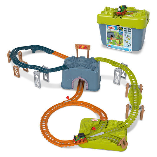 Thomas & Friends Toy Train Set, Percy’s Connect & Build Track Bucket