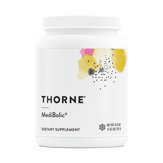 Thorne MediBolic, Gluten-Free & Dairy-Free Protein and Fiber Dietary Supplement Powder, Support Digestive Health & Metabolism, 25.9 Oz, 14 Servings