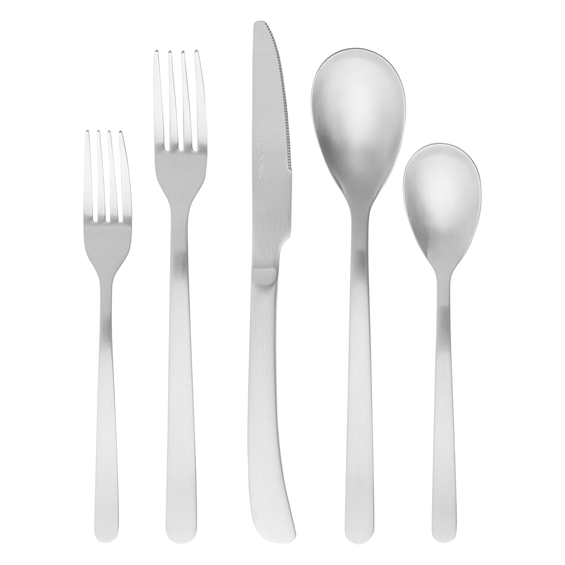 Thyme & Table 40-Piece Royal Stainless Steel Flatware Set, Stainless Steel