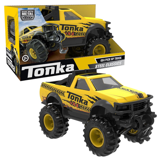 Tonka Steel Classics 4x4 Pickup Truck, Play Vehicle, Great Gift for Boys & Girls, Ages 3 Years and up