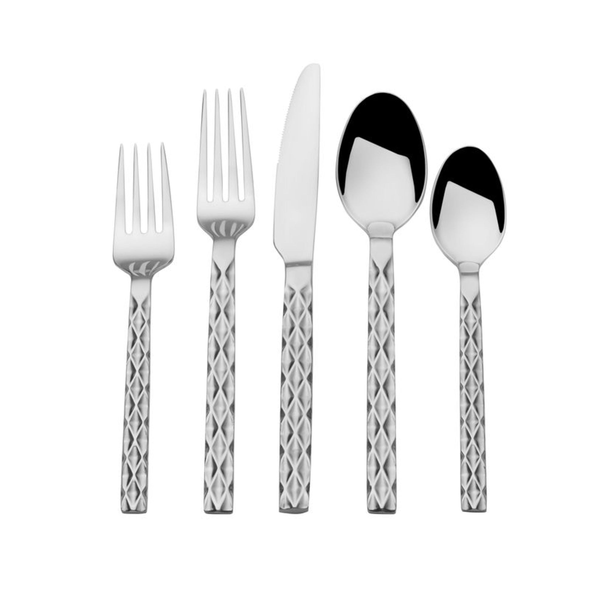 Towle Living 18.0 Forged Diamond 20-piece Stainless Steel Flatware Set, Service of 4