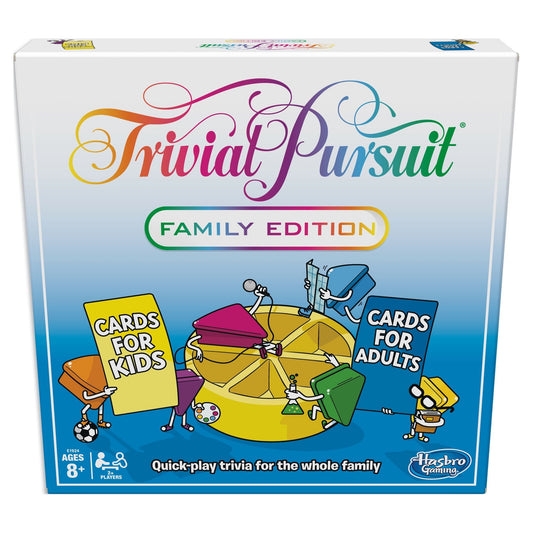 Trivial Pursuit Family Edition Game for 2 or more players from Hasbro Gaming