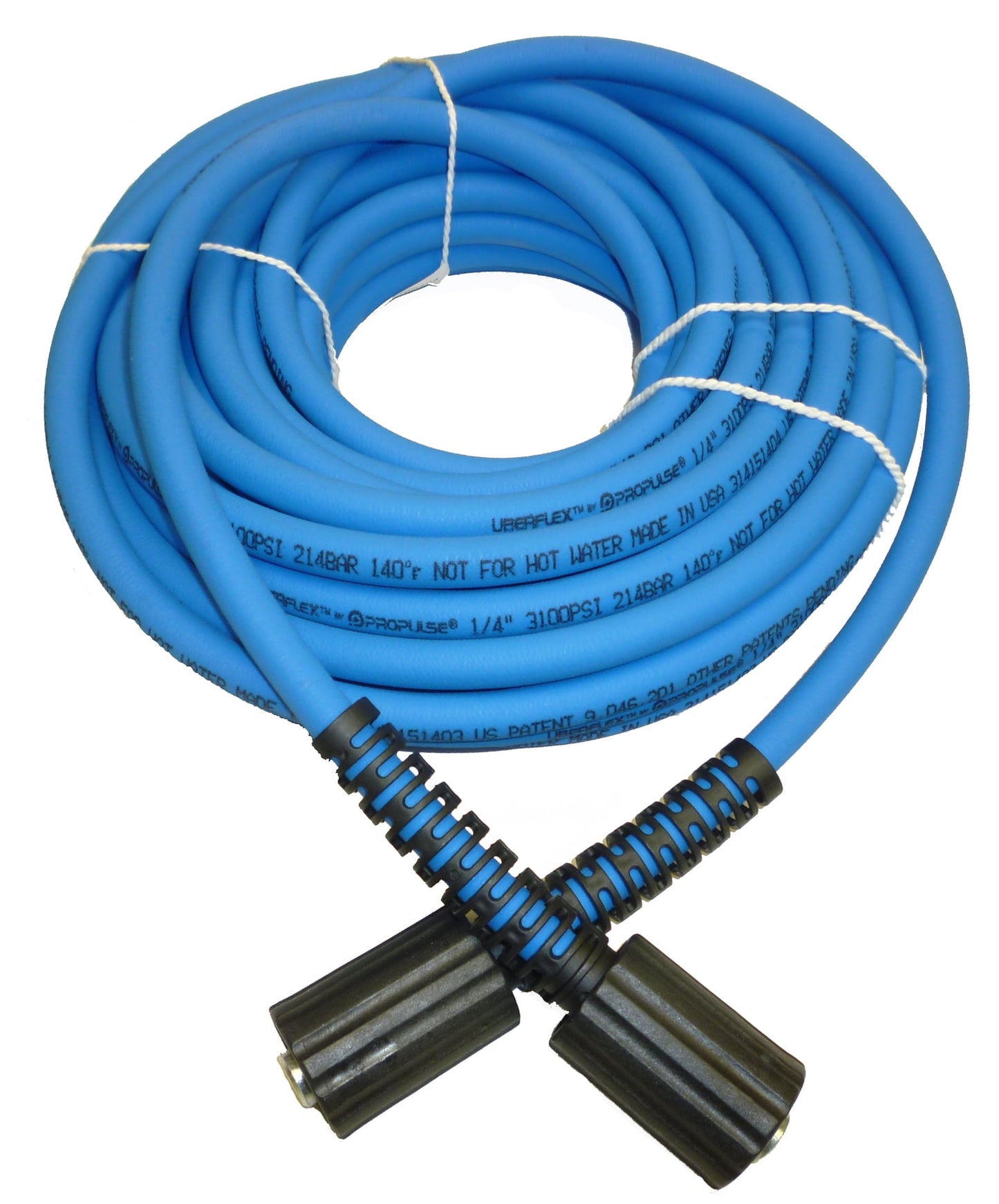 UBERFLEX Kink Resistant Pressure Washer Hose 1/4" x 50' 3100 PSI 22MM