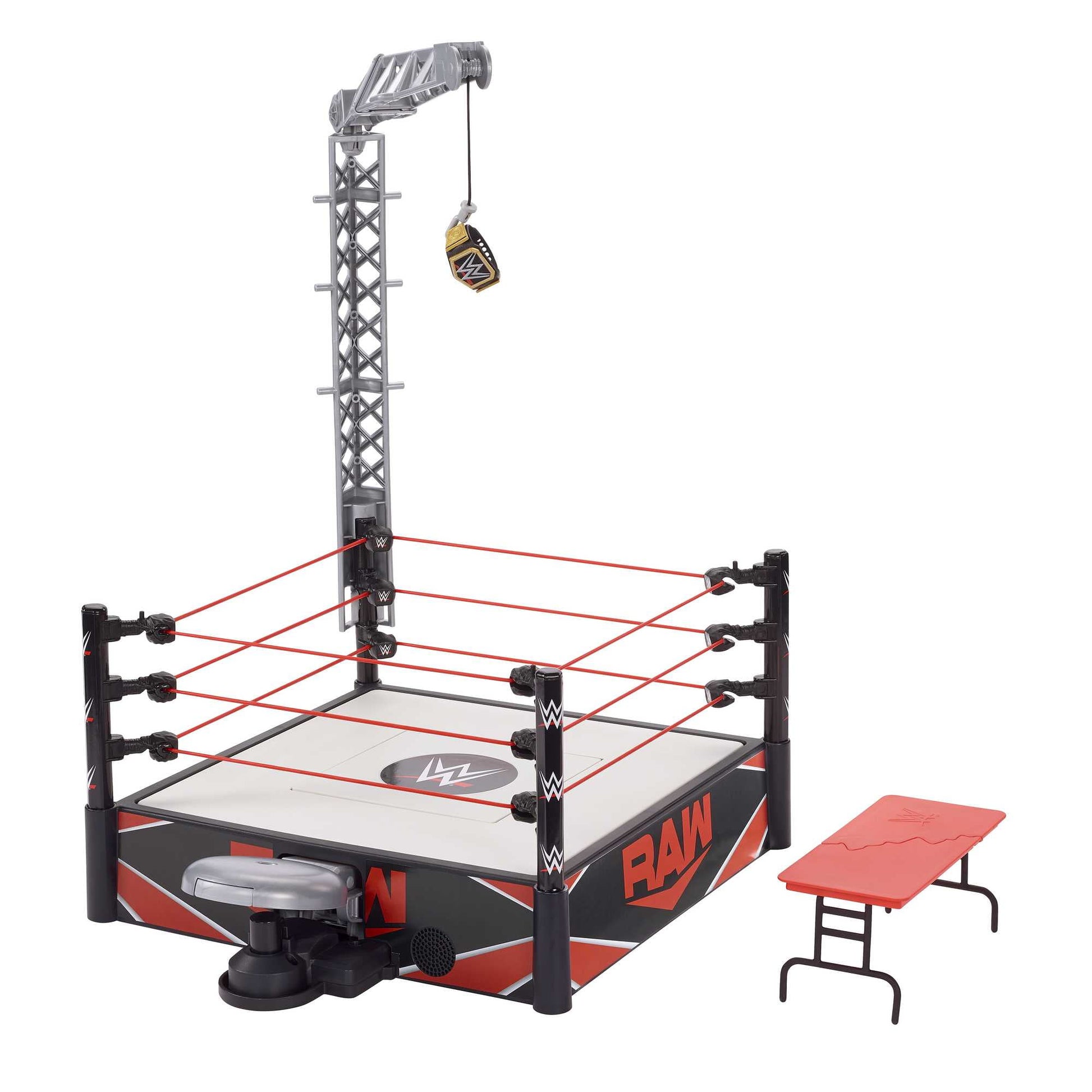 WWE Wrekkin' Kickout Ring with Randomized Ring Count, Launcher, Crane, WWE Championship & Accessories