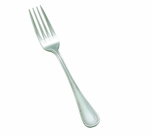 Winco 0036-05, Deluxe Pearl Extra Heavy 18-8 Stainless Steel Dinner Fork, Classic Old Fashioned Flatware, 12-Piece Pack