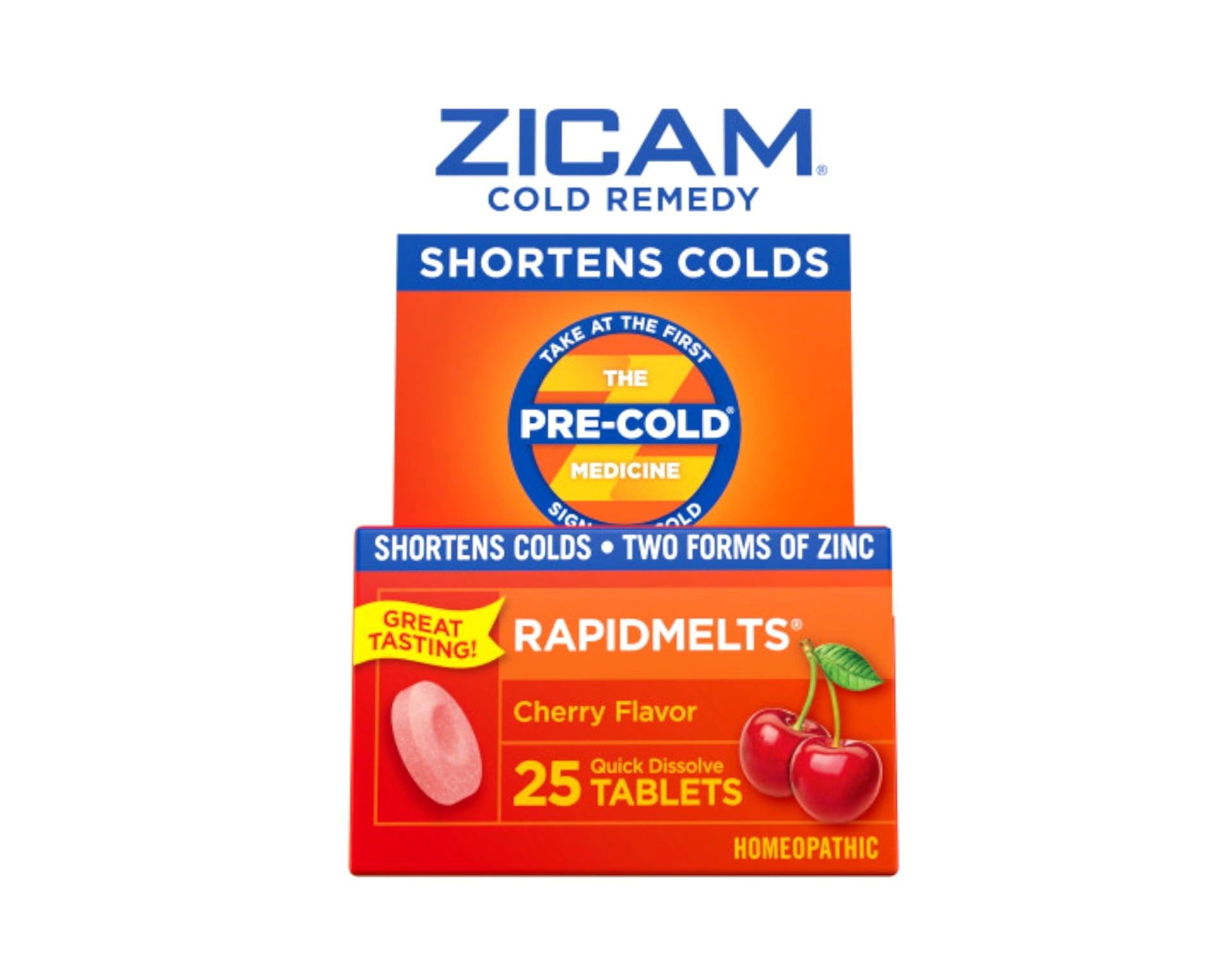 Zicam Cold Remedy RapidMelts, Cherry 25 ea (Pack of 6)