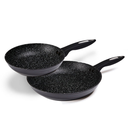 Zyliss Cookware Nonstick Fry Pan Set, 8" and 11" Pans, Black Aluminum